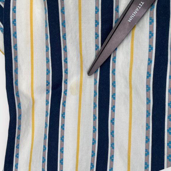 Robert Graham Dress Shirt Mens XXL Striped Southwestern Button Up Cotton Silk - Picture 15 of 15